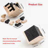 3D Wooden Puzzle Cube Set – 54 pcs