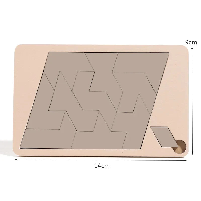 Wooden Tangram Puzzle Board