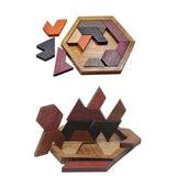 Hexagon Wooden Tangram Puzzle