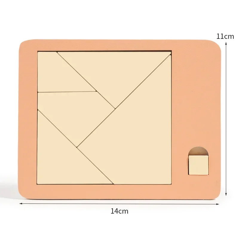 Wooden Tangram Puzzle Board