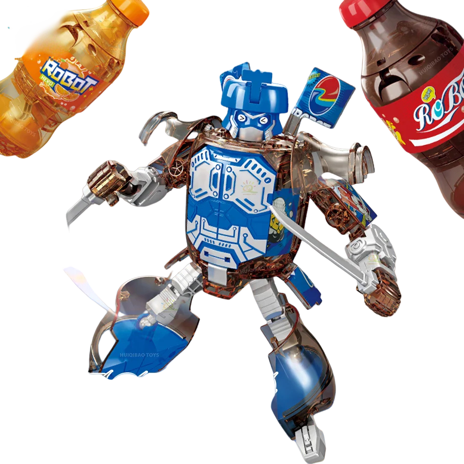 Soda Warrior Transforming Robot Toy