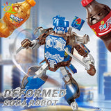 Soda Warrior Transforming Robot Toy