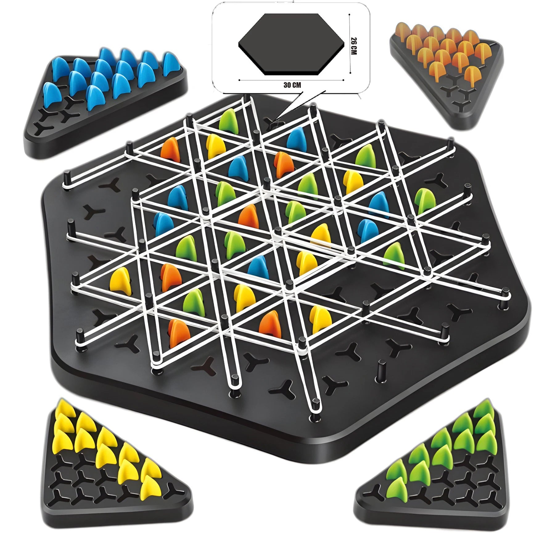 Chain Triangle Strategy Board Game