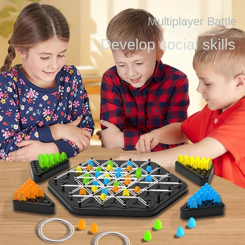 Chain Triangle Strategy Board Game