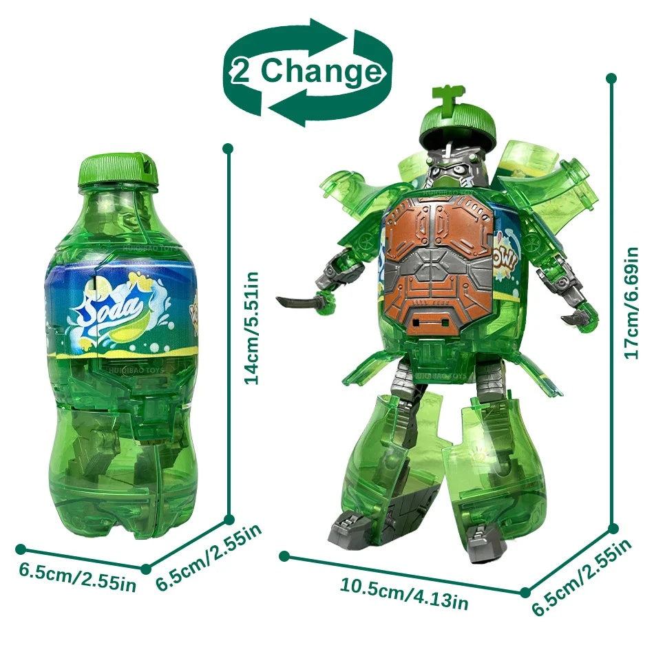 Soda Warrior Transforming Robot Toy