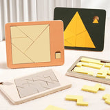 Wooden Tangram Puzzle Board